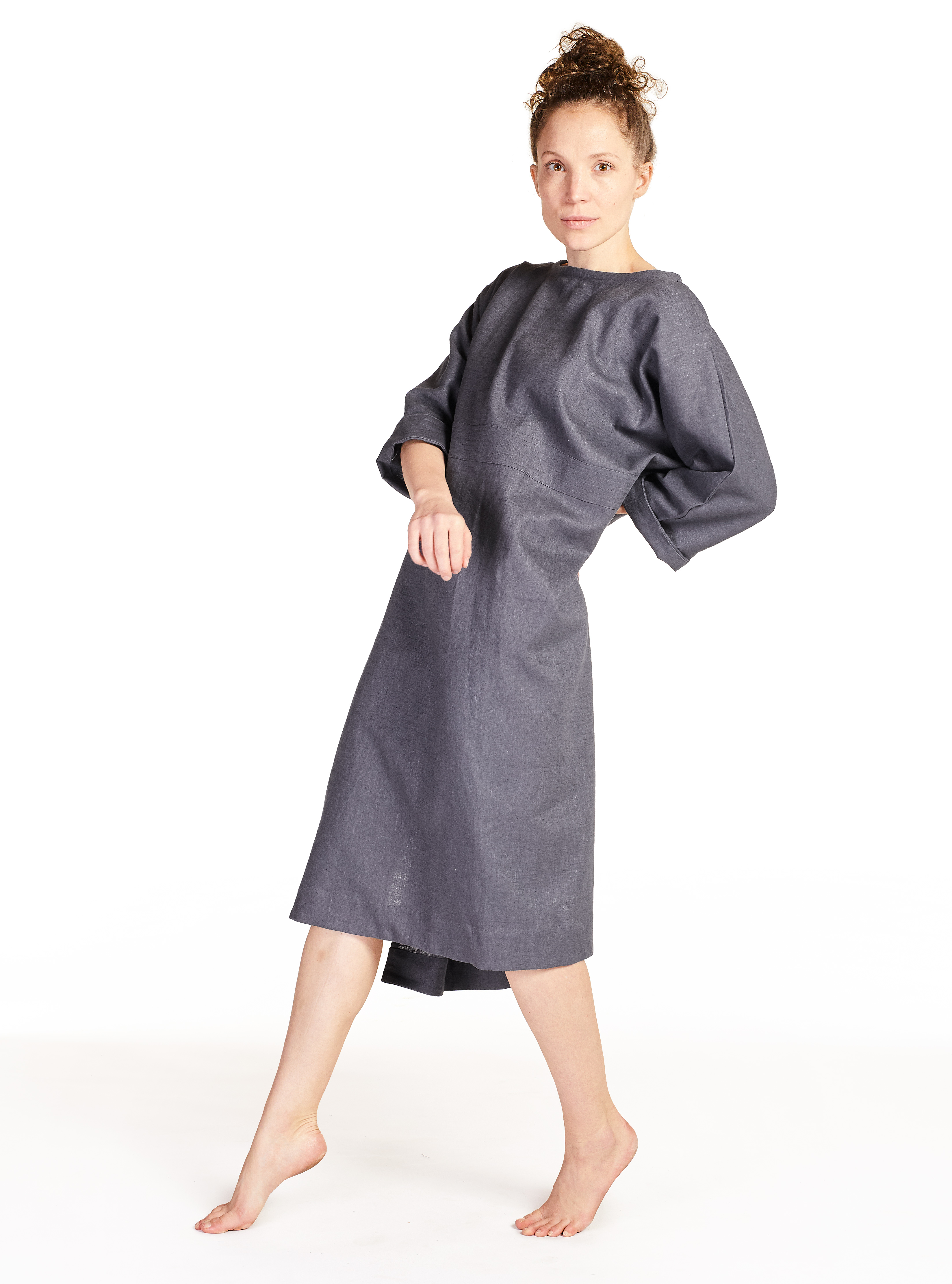 Artikelbild 5 des Artikels “Leinenkleid Recover anthrazit MEDIUM | anthrazit“